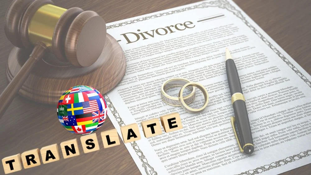 ترجمة شهادة الطلاق