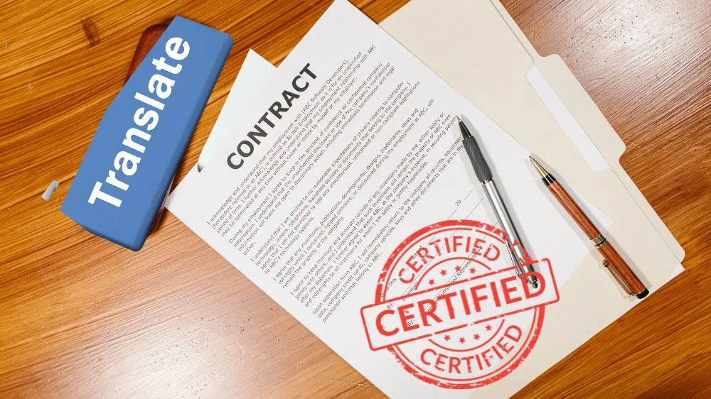 ترجمة عقد عمل ترجمة معتمدة
