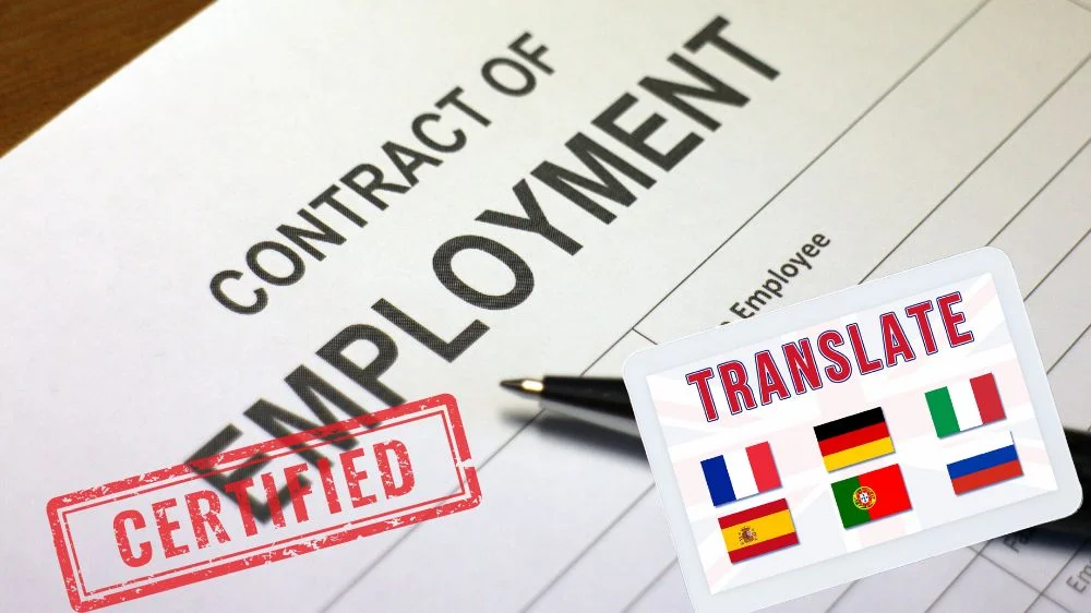 ترجمة عقد عمل