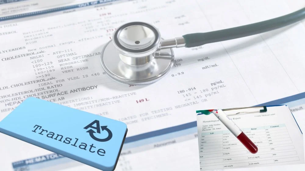الوثائق الطبية التي يترجمها مترجم تقارير طبية